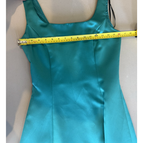 Vintage Scott McClintock Satin Formal Maxi Dress Size 6 Wedding Bridesmaid Event - Picture 13 of 14